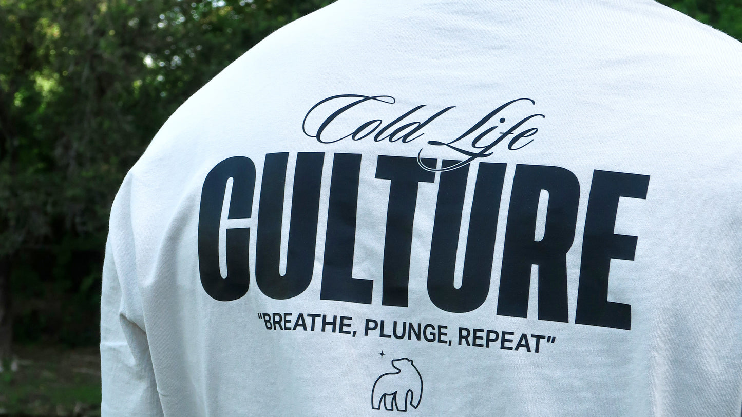 Where Cold Plunging Meets Culture Sand Shirt